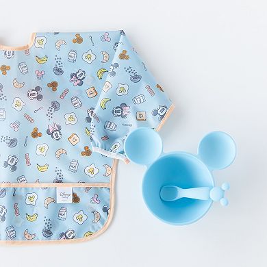 Disney's Mickey Mouse & Minnie Mouse Sunny Side Up Sleeved Bib by Bumkins