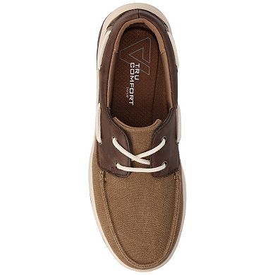 VANCE Catamaran Men's Comfort Lace-up Low Top Flexible Boat Shoes