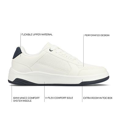 VANCE Swift Men's Comfort Perforated Low Top Sneakers