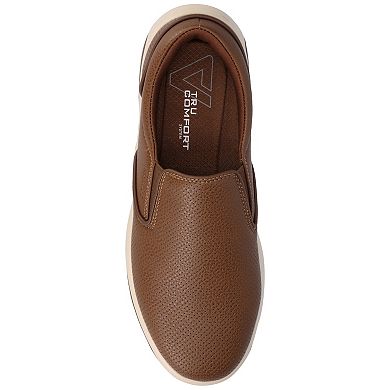 VANCE Townes Men's Comfort Perforated Flexible Slip-on Sneakers