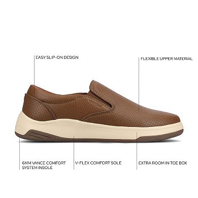 VANCE Townes Men's Comfort Perforated Flexible Slip-on Sneakers