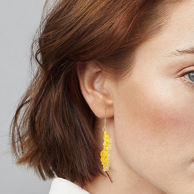 Emberly Raffia Half Hoop Earrings