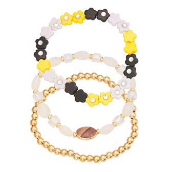 Emberly Gold Tone Beaded Bracelet Set