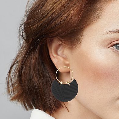 Emberly Half Circle Drop Earrings