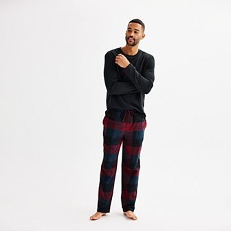 Men's Sonoma Goods For Life® Flannel Long Sleeve Pajama Top & Pajama Pants Set
