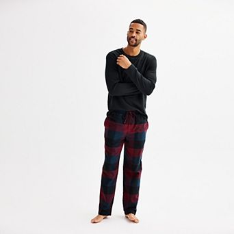 Men's Sonoma Goods For Life® 2 pc Flannel Long Sleeve Pajama Top & Pajama Pants Set