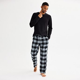 Men's Sonoma Goods For Life® 2 pc Flannel Long Sleeve Pajama Top & Pajama Pants Set