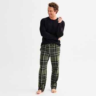 Men's Sonoma Goods For Life® Flannel Long Sleeve Pajama Top & Pajama Pants Set