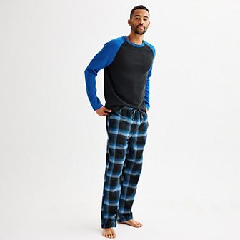 Men's Sonoma Goods For Life® Flannel Long Sleeve Pajama Top & Pajama Pants Set