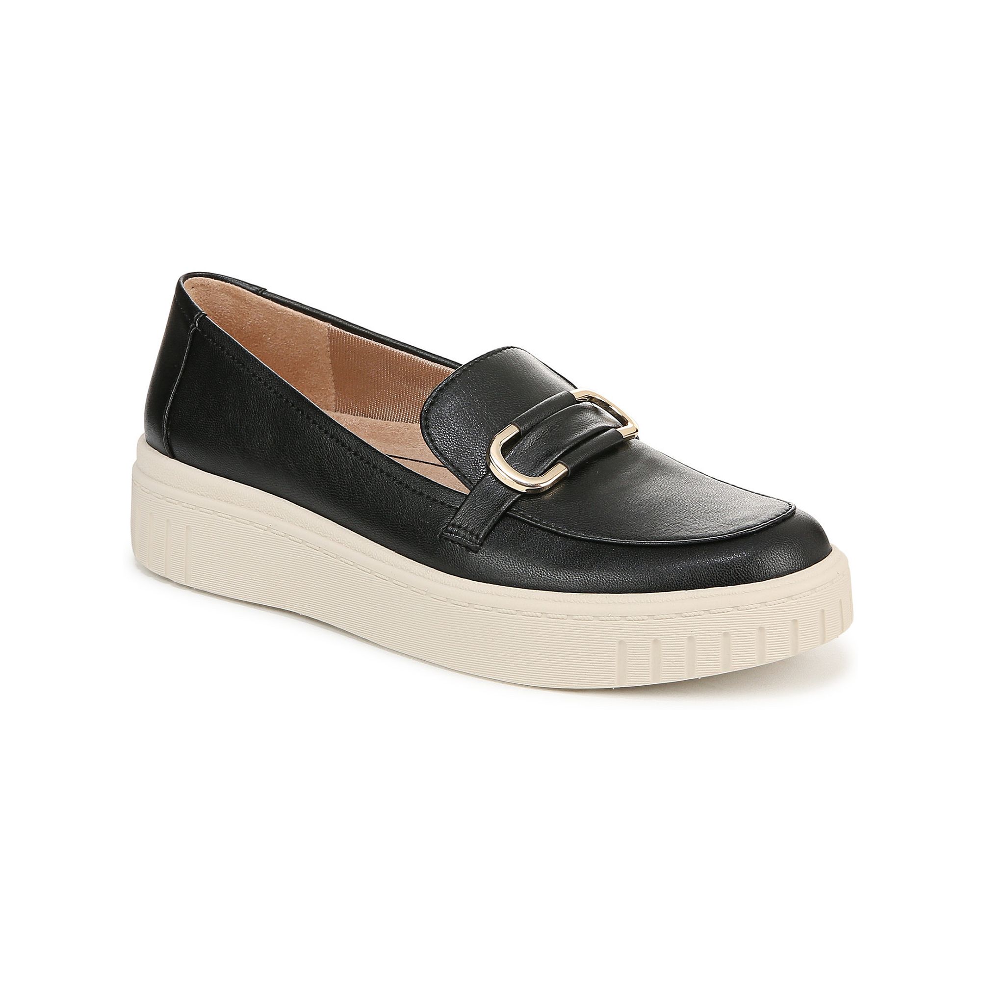 LifeStride Genevabit Womens Loafer, Size: 5, Black Faux Leather
