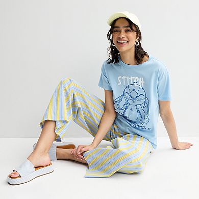 Disney's Lilo & Stitch Cute Fluffy And Full Of Mischief Juniors' Graphic Tee