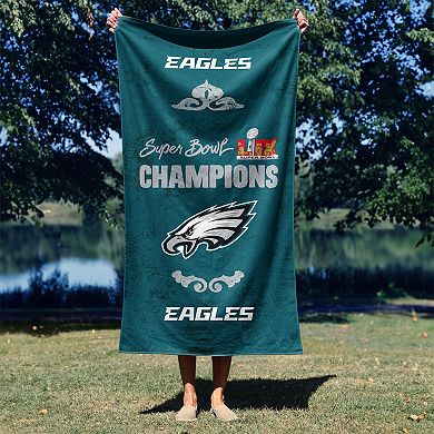 Philadelphia Eagles 2025 Super Bowl LIX Gumbo Beach Towel