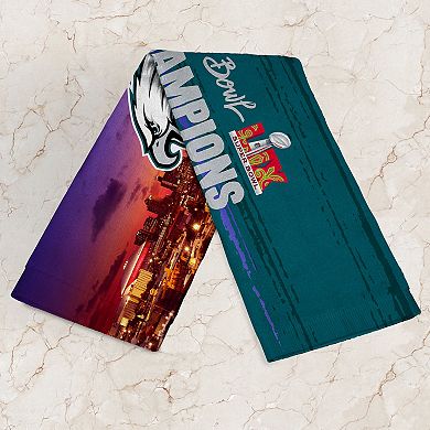 Philadelphia Eagles 2025 Super Bowl LIX Overview Fan Towel 2 Pack