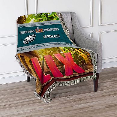 Philadelphia Eagles 2025 Super Bowl LIX Woven Courtyard Tapestry