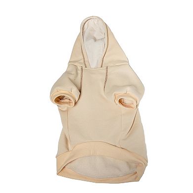 Woof Beige Cozy Season Pet Hoodie