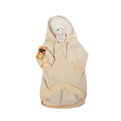 Woof Beige Cozy Season Pet Hoodie