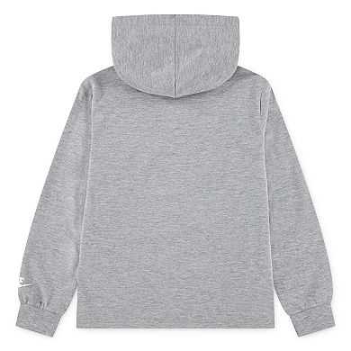 Boys 4-7 Nike Club Revealed Long Sleeve Hooded Tee