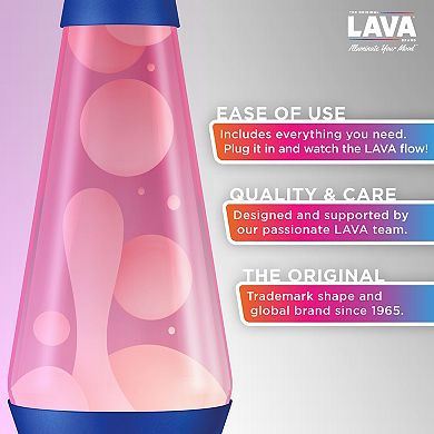 LAVA® 14.5-Inch Prom Night Incandescent Lava Lamp Table Decor