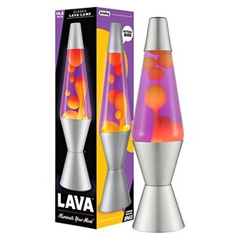 LAVA® 14.5-Inch Purple & Orange Incandescent Lava Lamp Table Decor
