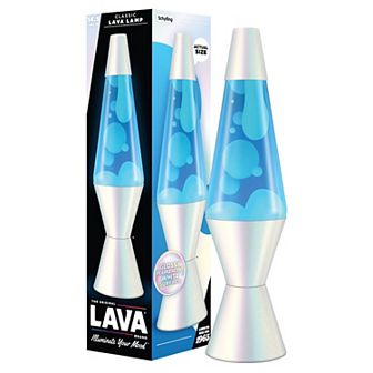 LAVA® 14.5-Inch Pearlescent Chill Incandescent Lava Lamp Table Decor
