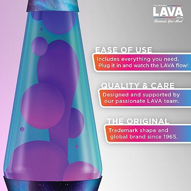 LAVA® 14.5-Inch Northern Night Sky Incandescent Lava Lamp Table Decor