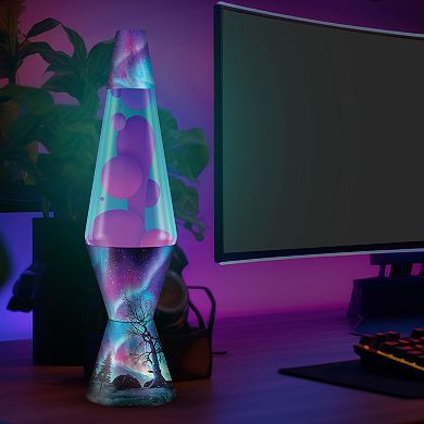 LAVA® 14.5-Inch Northern Night Sky Incandescent Lava Lamp Table Decor