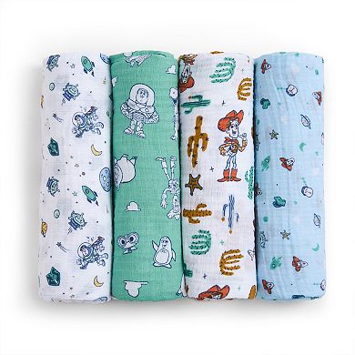 Disney's Toy Story 4-Pack Muslin Swaddles by aden + anais essentials