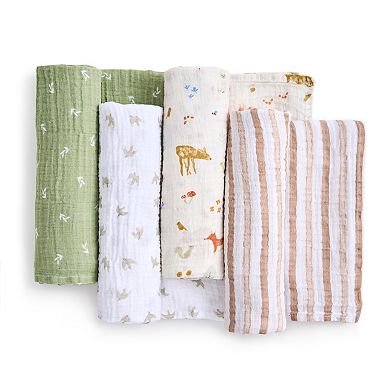 aden + anais essentials 4-Pack Giraffe Safari Muslin Swaddles