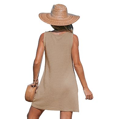 Women's Cupshe Sleeveless Twist Swim Cover-Up Dress