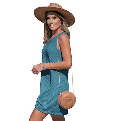 Women's Cupshe Sleeveless Twist Hem Swim Cover-Up Dress