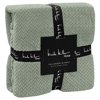 Nicole Miller Plush Throw Blanket