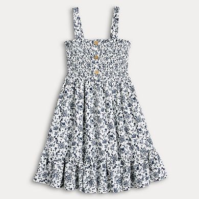 Juniors' Liberty Love Strappy Smocked Dress