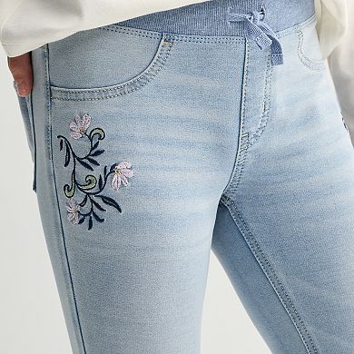 Girls' 4 SO® Ribbed Waist Bootcut Jeans