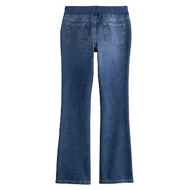 Girls' 4 SO® Ribbed Waist Bootcut Jeans