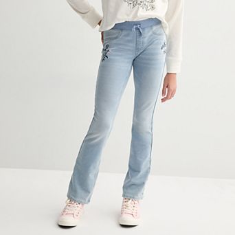 Girls 6-20 SO® Ribbed Waist Bootcut Jeans In Regular & Plus Size