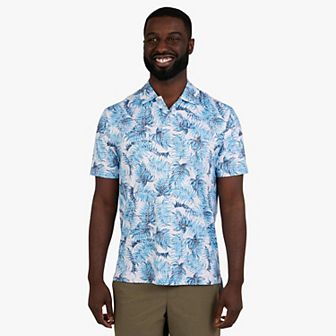 Men's Chaps Short Sleeve Printed Performance Polo