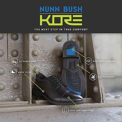 Nunn Bush® Kore EZ Icon Men's Cap-Toe Oxford Shoes
