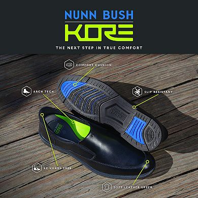 Nunn Bush Men's Kore EZ Icon Moc Toe Slip-On Shoes