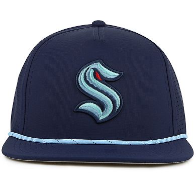 Men's American Needle Deep Sea Blue Seattle Kraken Buxton Pro Tech Adjustable Hat