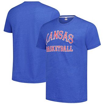 Unisex Charlie Hustle Royal Kansas Jayhawks Basketball T-Shirt