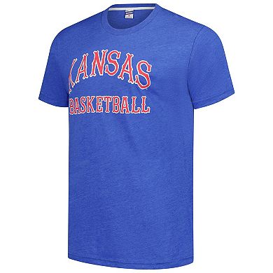 Unisex Charlie Hustle Royal Kansas Jayhawks Basketball T-Shirt