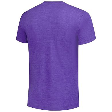 Unisex Charlie Hustle Purple TCU Horned Frogs Riff Ram Bah Zoo Tri-Blend T-Shirt