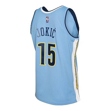 Men's Mitchell & Ness Nikola Jokic Light Blue Denver Nuggets 2016/17 Swingman Jersey