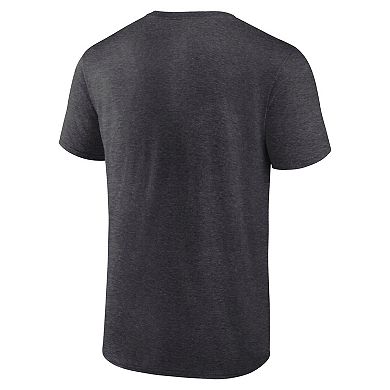 Men's Fanatics Heather Charcoal Montreal Canadiens Authentic Pro Core Primary T-Shirt