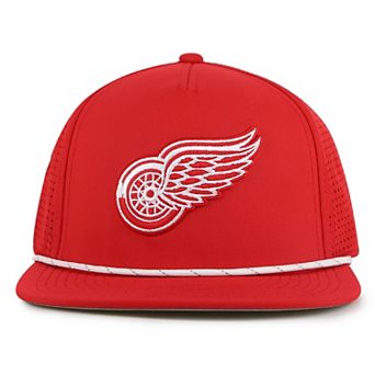 Men's American Needle Red Detroit Red Wings Buxton Pro Tech Adjustable Hat