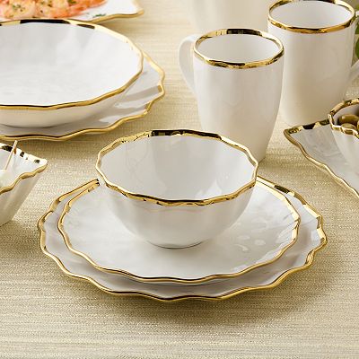 Certified International Regency Gold 16 Piece Dinnerware Set
