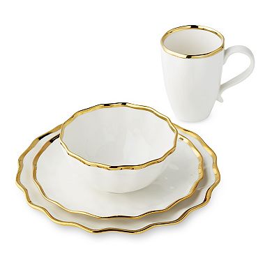 Certified International Regency Gold 16 Piece Dinnerware Set