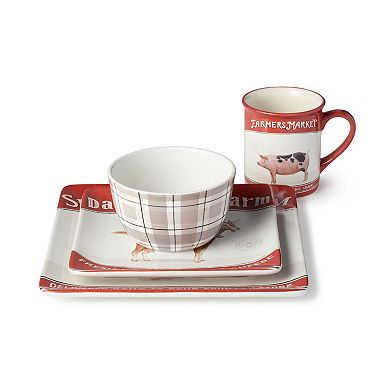 Certified International Vintage Farm 16 Piece Dinnerware Set