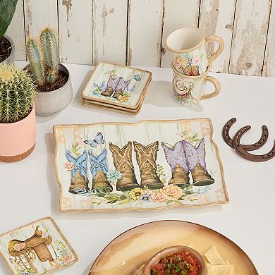 Certified International Rosewood Ceramic Rectangular Platter