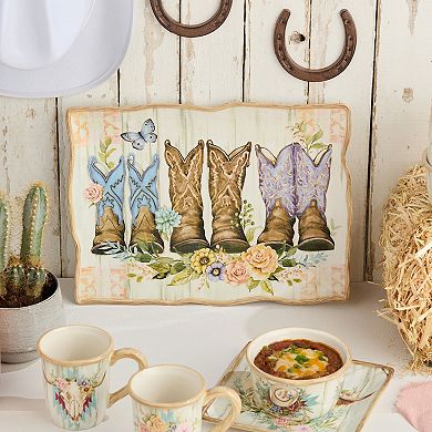 Certified International Rosewood Ceramic Rectangular Platter